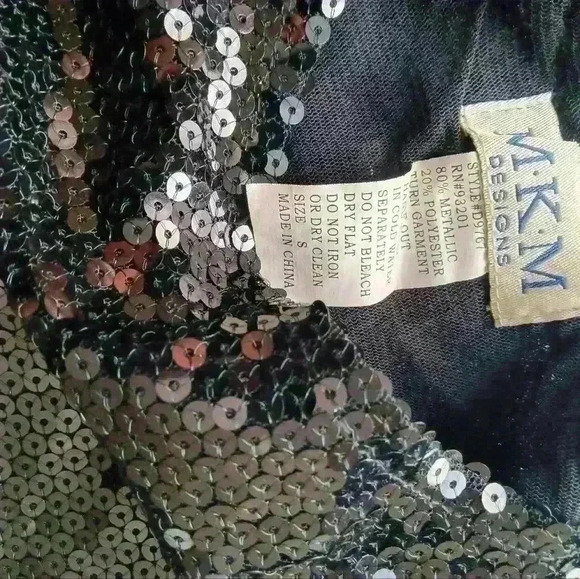 MKM Designs Sequined Dress Black Size Small - Picture 9 of 10